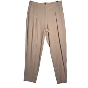 BCBGeneration Women Beige Pleated Trousers Pants‎ Size L